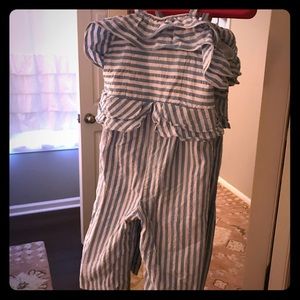 Seersucker pants romper- Target Family Collection